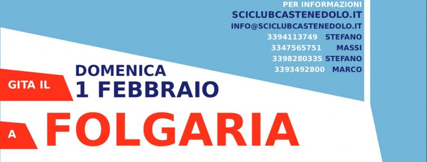 GITA FOLGARIA 1 FEBBRAIO 2026
